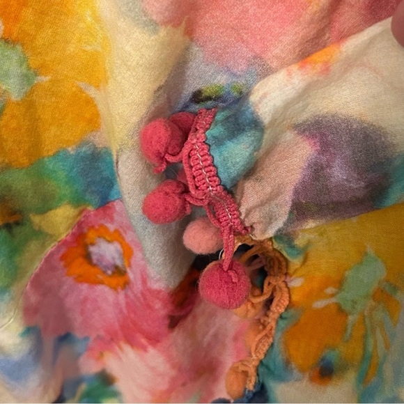 SUNDANCE Embroidered Cotton Water Color Beach Swimsuit Cover up Dress - Picture 6 of 6